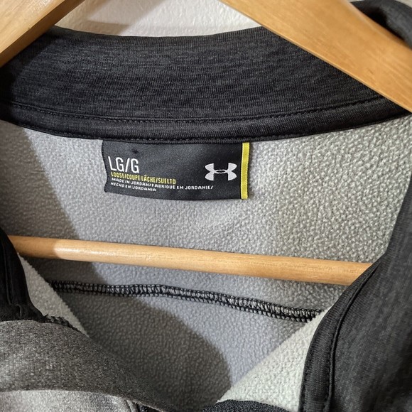 Under Armour Loose Coldgear Dark Gray Mens 1/4 Zip Pull Over Sweater Siz… - Picture 3 of 9